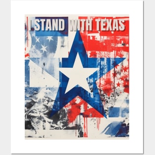 I stand with texas Posters and Art